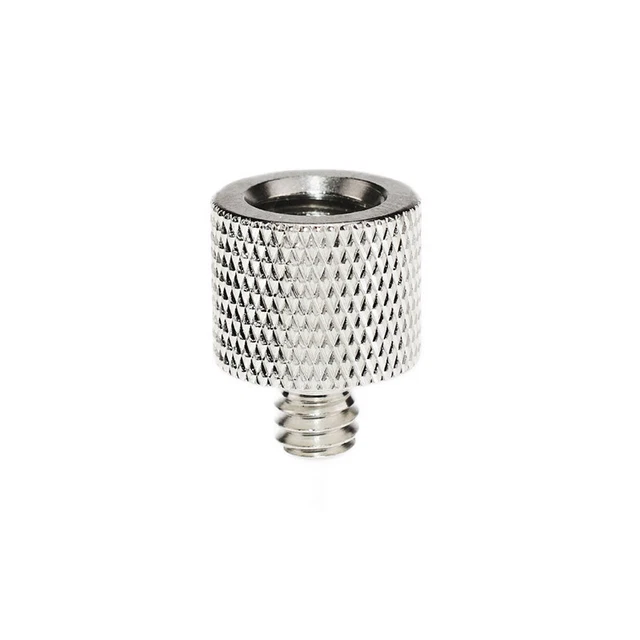 Tornillo de conversión estabilizador de acero inoxidable 1/4 a 3/8 soporte trípode cámara Scr p