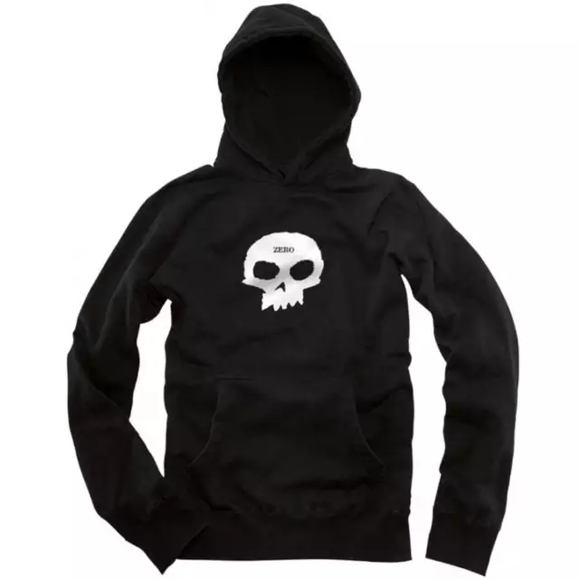 Zero - Single Skull Hoodie Black