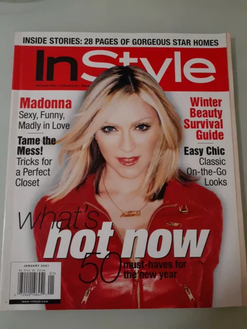 InStyle Magazine January 2001 Madonna Cover-No Label