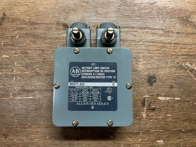 New Allen Bradley 802T-AD OilTight Limit Switch Series C OPEN BOX BUT NEW