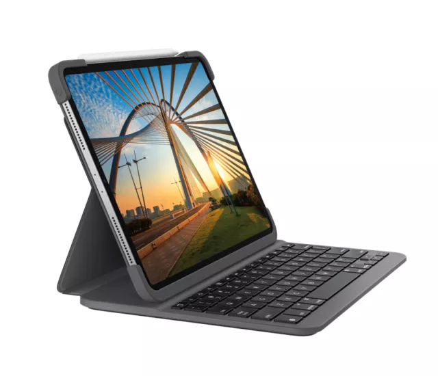 (G1) Logitech SLIM FOLIO PRO mit Beleuchtung Bluetooth-Case für iPad Pro