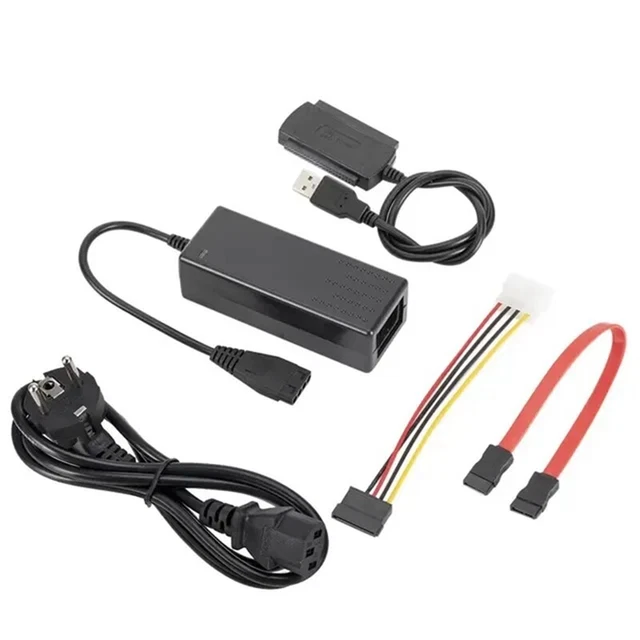 UNITÀ SATA/PATA/IDE A adattatore USB 2.0 cavo convertitore per disco ...