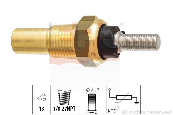 Sensore Temperatura Testa Cilindro/Coolant - Ricambio 9C116G004EC Per Ford Transit 2000-2014 E Land Rover Defender 2007-2016