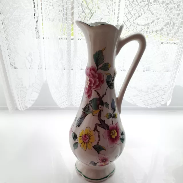 Old Foley James Kent Chinese Rose Bird Miniature jug vintage  English