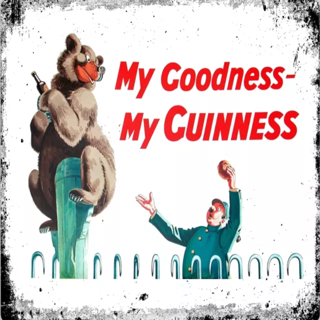 Retro My Goodness Guinness Ireland Dublin Pub Shed Bar Man Cave 20cm Metal SIGN