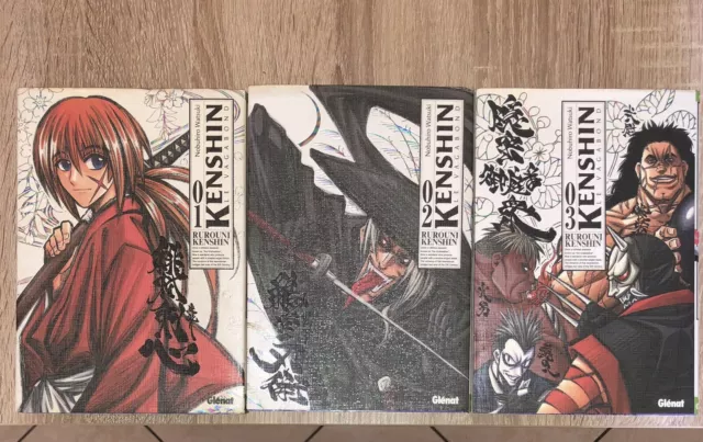 Kenshin Le Vagabond Tome 1, 2, 3 Perfect Édition Glenat