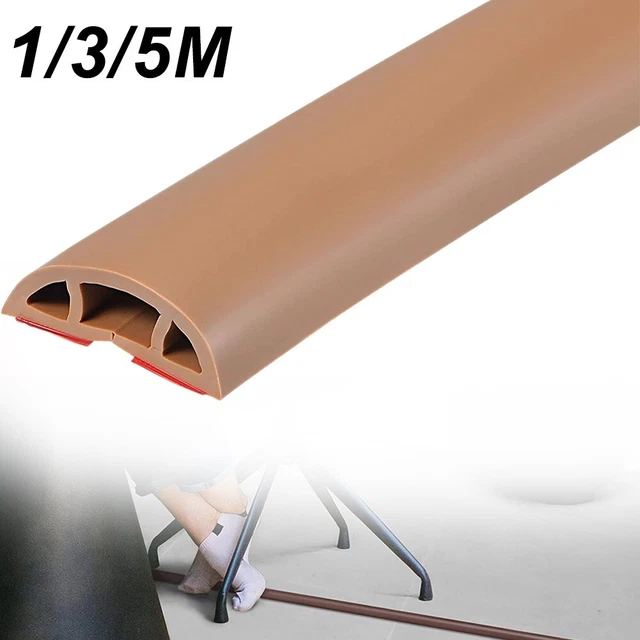 Flexible Small Cable Duct, Self- Adhesive Base Cable Bridge for All Power Cords