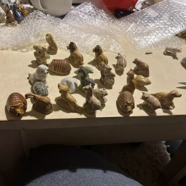 Vintage Wade Whimsies Collectables Job Lot Bundle Porcelain Figurines Miniatures