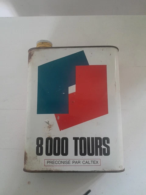 ANCIEN BIDON HUILE vide elf 8000 tours caltex EUR 8,00 - PicClick FR