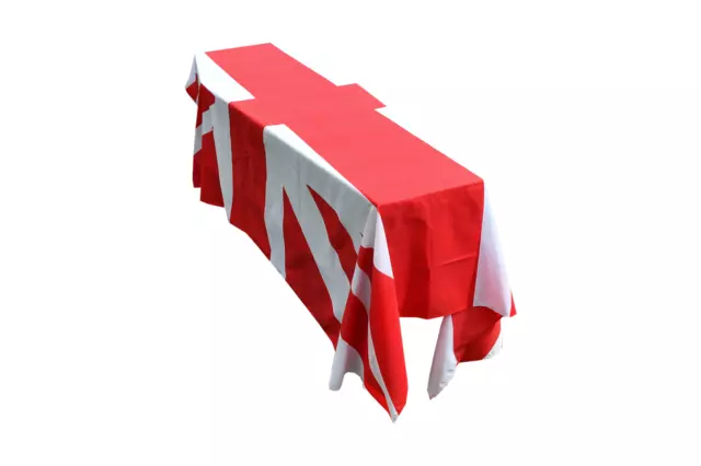 Drappo da bara bandiera Union Jack rosso e bianco - Spedizione rapida