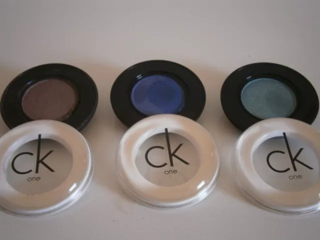 Calvin Klein One - lot  De 3  Fards À Paupières poudre Yeux neuf