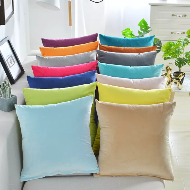 Velvet Cushion Cover Pillow Cover Pillowcase Sofa Pillow Cover Home Decorat ✿