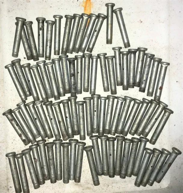 77 Threaded Steel Clevis Head Pin 2 7/8 Length 11/16 Head 3/8 Threaded End Hole
