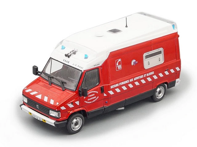 Ixo Hachette 1/43 – Renault Master B70 35 D 4X4 Fourgon VSAB Pompiers 1987