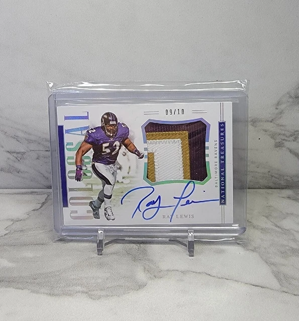 Ray Lewis 2018 National Treasures Patch Jersey AUTO /10
