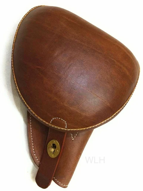 Fondina rigida in pelle per pistola NAMBU giapponese tipo 14 della seconda...