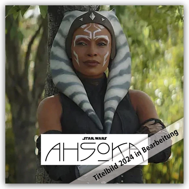 STAR WARS AHSOKA 2024 Calendar Month To View Square Wall Calendar