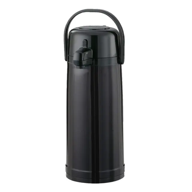 ECA22PBL Eco-Air Airpot with Push Button Lid, 2.2L, Glass Lined, Black Plastic