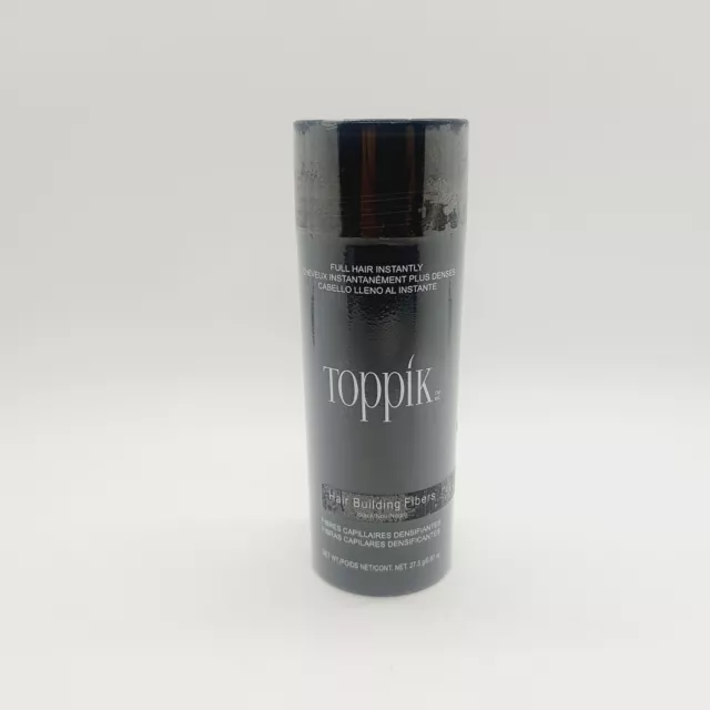 TOPPIK Hair Building Fibres 27.5g BLACK - the instant solution to thinning hair