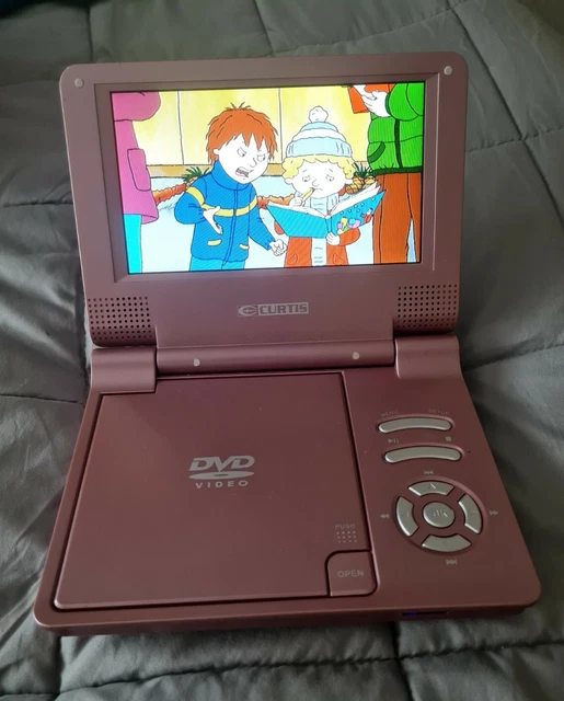 CURTIS PINK PORTABLE DVD Player model dvd7014uk vgc £19.99