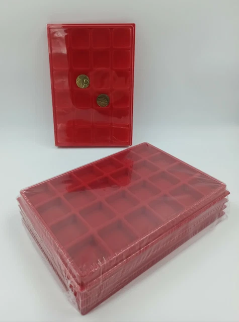 10 Box Plateaux Feutrine + Couvercles Medailles Touristiques Monnaie De Paris