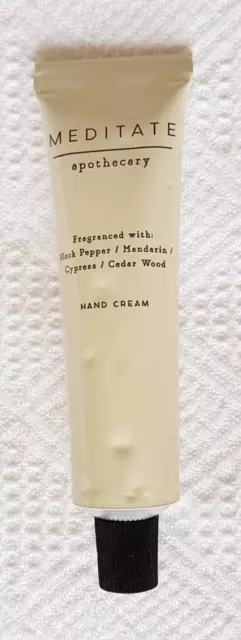 M&S Meditate Apothecary Hand Cream ~ 'Black Pepper, Mandarin' ~ 30ml ~ NEW