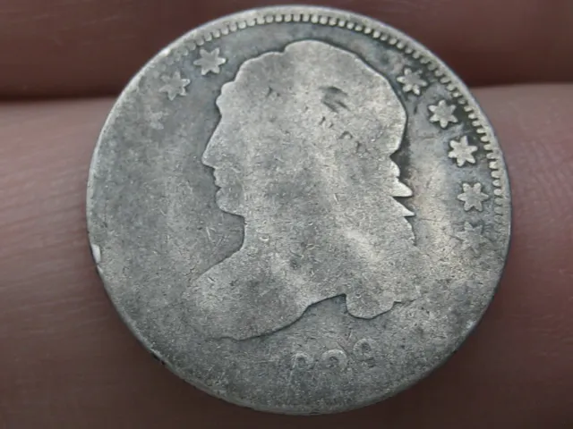 1829 Capped Bust Silver Dime- Good Details, Medium 10 C