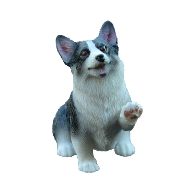 Encantadoras estatuillas de animales para perros adorno para perros tamaño pequeño