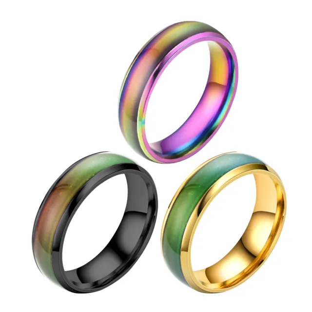 Mood Ring Temperature Changing Colour Emotions Jewellery Unisex Kids Gift 8#