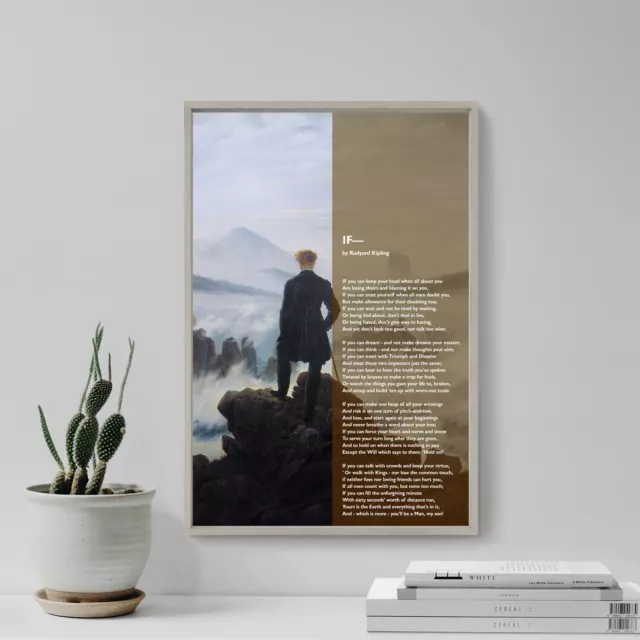 Rudyard Kipling Poem Print - If - Horizon Background - Art Photo Poster Gift
