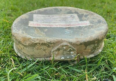 Ww2 Russian Front Mess Tin Lid Omaha Beach,Captured Used By Wehrmacht, Ex Museum