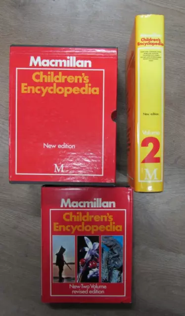 Vol 1&2 Macmillan Children's Encyclopedia Boxset ** Free Uk Post ** Hardback