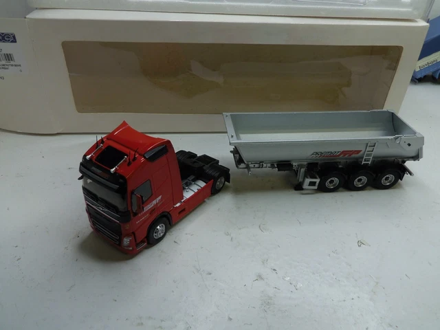 ELIGOR 1/43 CAMION VOLVO FH semi remorque benne ED WEETMAN LBS Surber