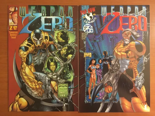 Weapon Zero #7 #8 (1996, Image/Top Cow) Never read Comics