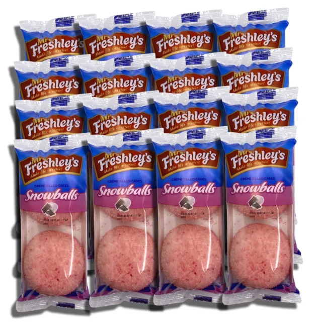 Madame Freshley's Boules de Neige Snack Gâteux Valeur Pack Empaqueté Par