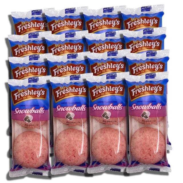 Madame Freshley's Boules de Neige Snack Gâteux Valeur Pack Empaqueté Par