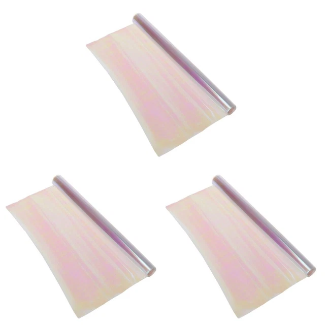 3 pz Fari Auto 100x30cm Pellicola Protettiva Colore Cambio Tinta Involucro Vinile (Multo