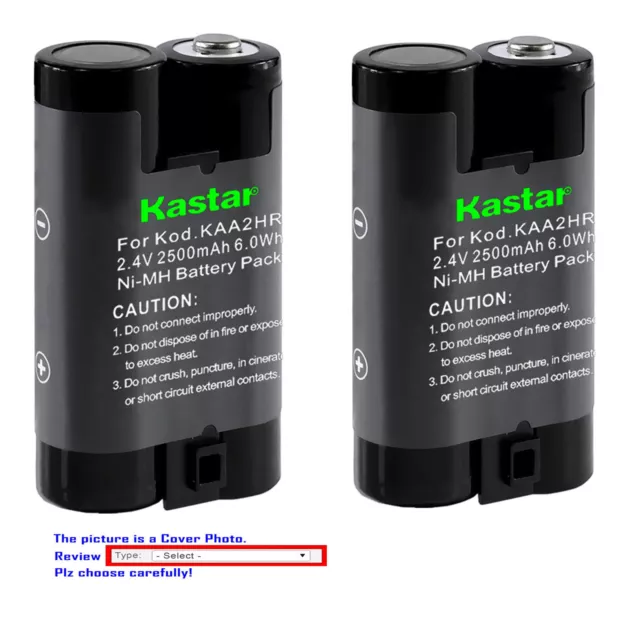 Kastar Replacement Battery for KAA2HR Kodak EasyShare Z980 ZD710 ZOOM Camera