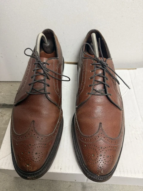 Allen Edmonds MacNeil Black Pebble Leather Longwing Blucher Oxford Size 8C Allen Edmonds Macneil | eBay main image 2