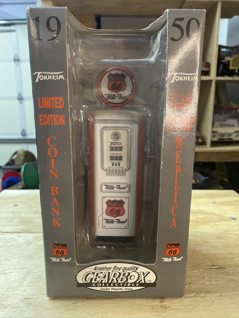 Gearbox Tokheim 1950 Phillips 66 Gas Pump Replica Coin Bank