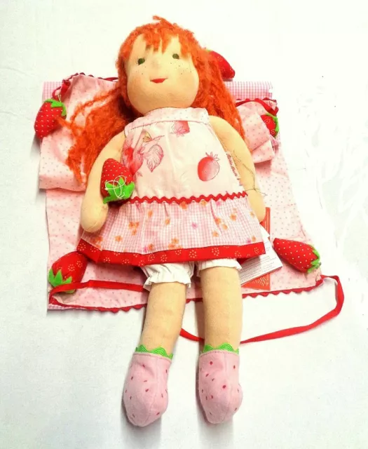 Käthe Kruse Waldorf Puppe Strawberry Mohair Haar 38 cm groß, Nr. 38099