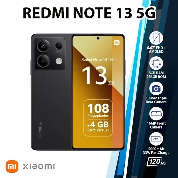 Xiaomi Redmi Note 13 5G 16.9 cm (6.67) Dual SIM USB Type-C 8 GB 256