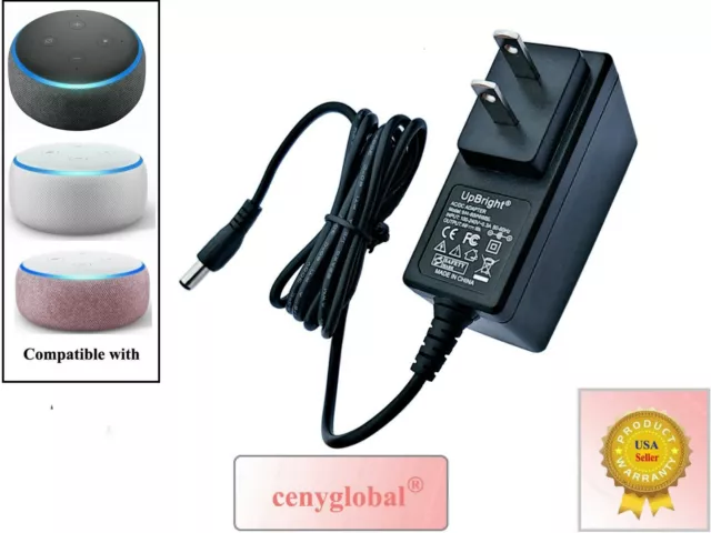 NEW AC Adapter For Amazon Echo Dot 3rd Generation Smart Speaker 15W Power Supply
