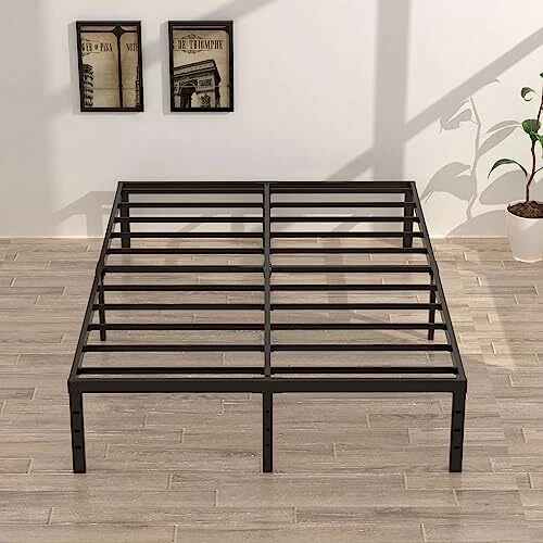 SIZE BED FRAME No Box Spring Need, Metal Platform Bed Frames with Full