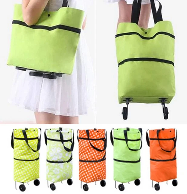 Einkaufstasche mit Rädern Einkaufsroller Faltbare Einkaufstrolley Trolley Tasche