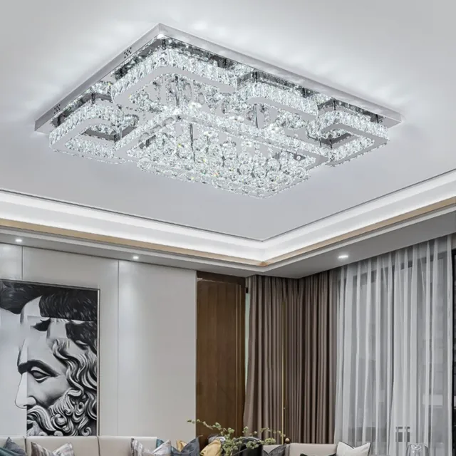 LED Ceiling Crystal Lights Luxury Chandelier Modern Pendant Lamps Kitchen Lights