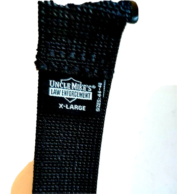 Uncle Mikes Belt Black New Size 44-48 X Large Law Enforcement