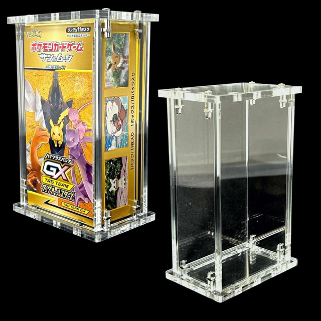 Etb Protector Case Japanese Pokemon Booster Box Acrylic Display Case - Fits  Scarlet Violet & Other Series Acrylic Display Case For Booster Boxes