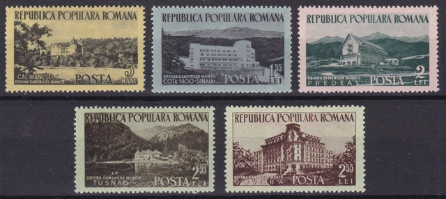 ROMANIA 1954 Mi 1467 / 1471 Postfrisch