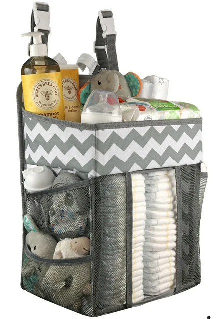 Babywards Hanging Diaper Caddy Nursery Organizer Crib, Wall, Changing Table